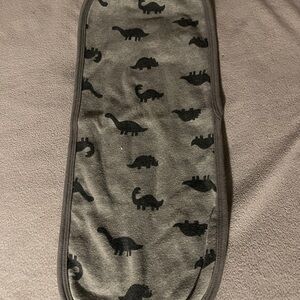Gerber Gray Dinosaur Print Baby Blanket